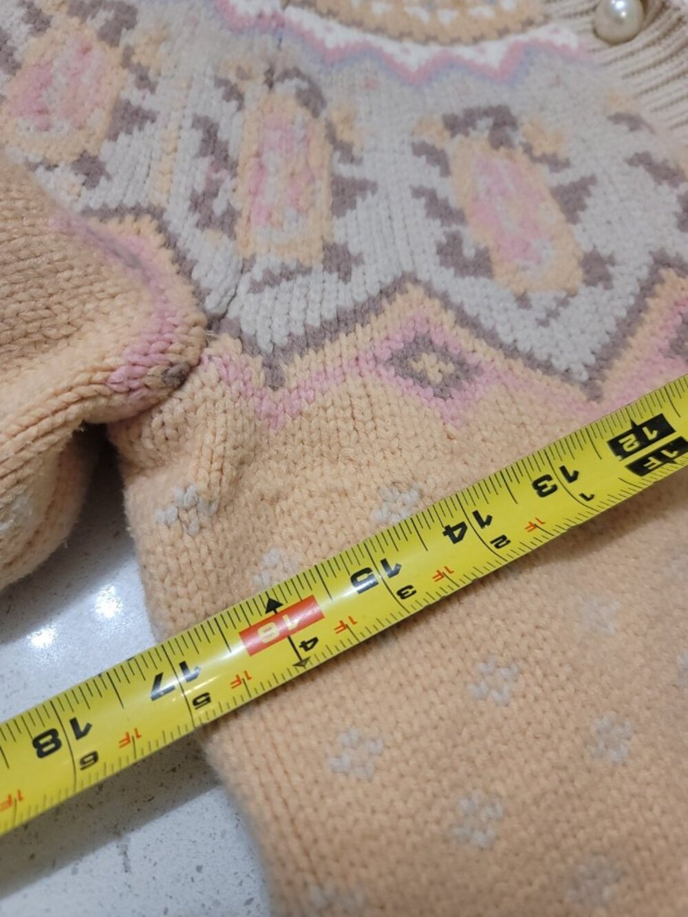 LoveShackFancy Honeypoe Boyfriend Cardigan Sweater Multicolor S - Picture 7 of 7